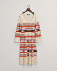 Multi Stripe Crew Neck Dress