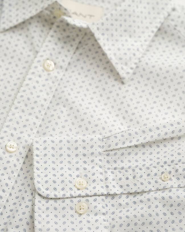 Regular Fit Micro Print Shirt