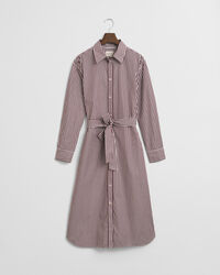 Belted Classic Poplin Shirt Dress
