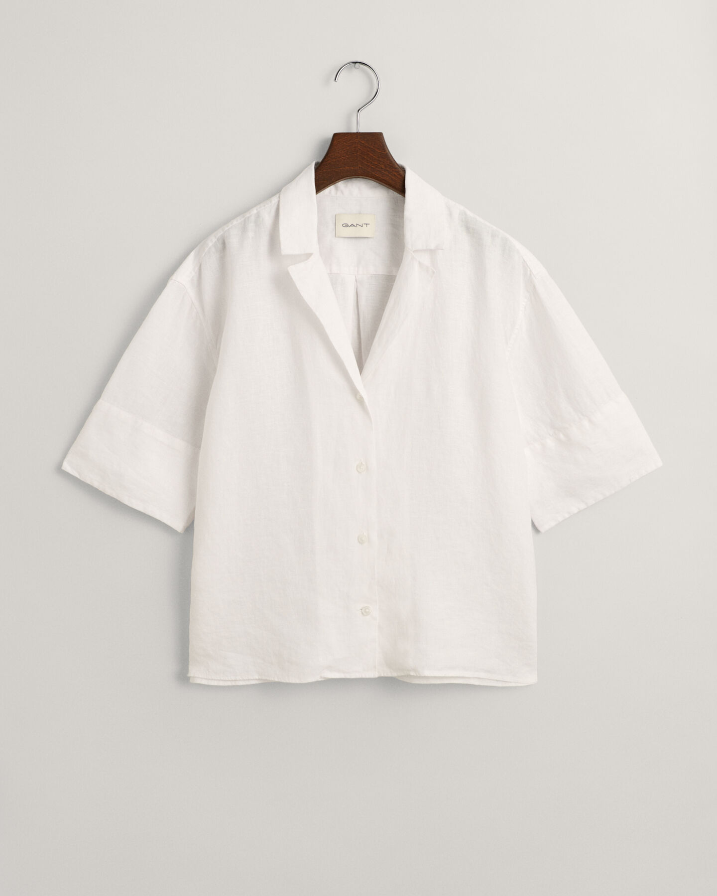Relaxed Fit Linen Short Sleeve Shirt