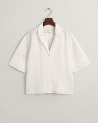 Relaxed Fit Linen Short Sleeve Shirt