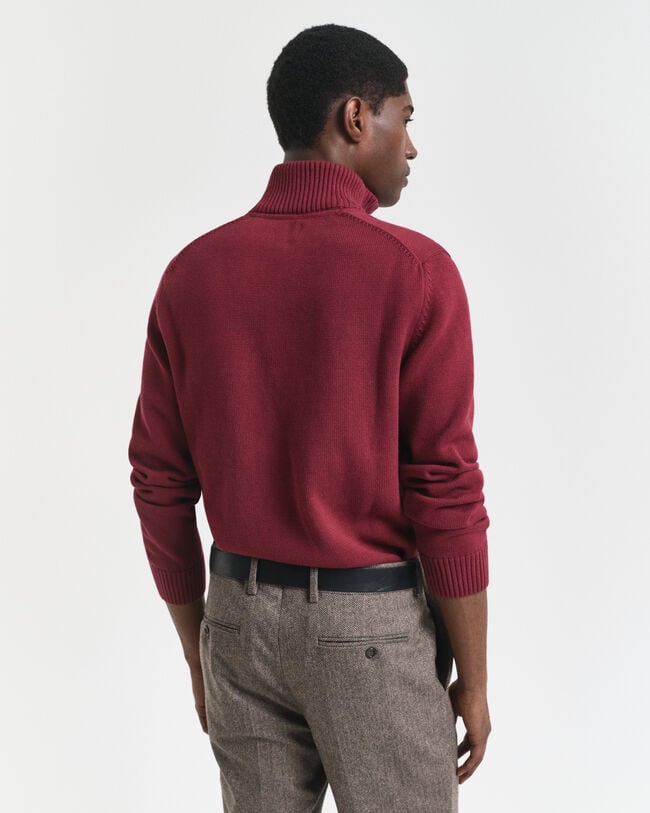 Casual Cotton Half-Zip Sweater