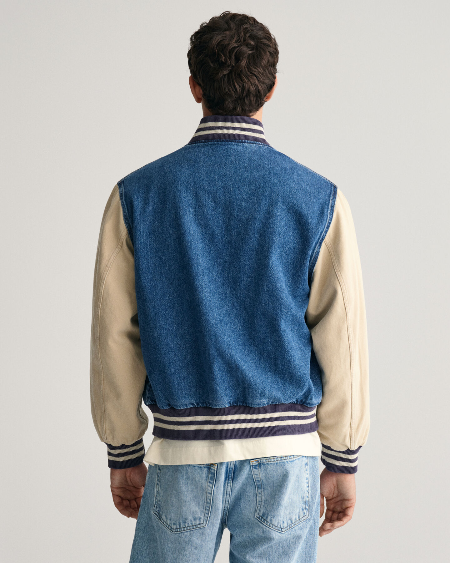 Denim Varsity Jacket