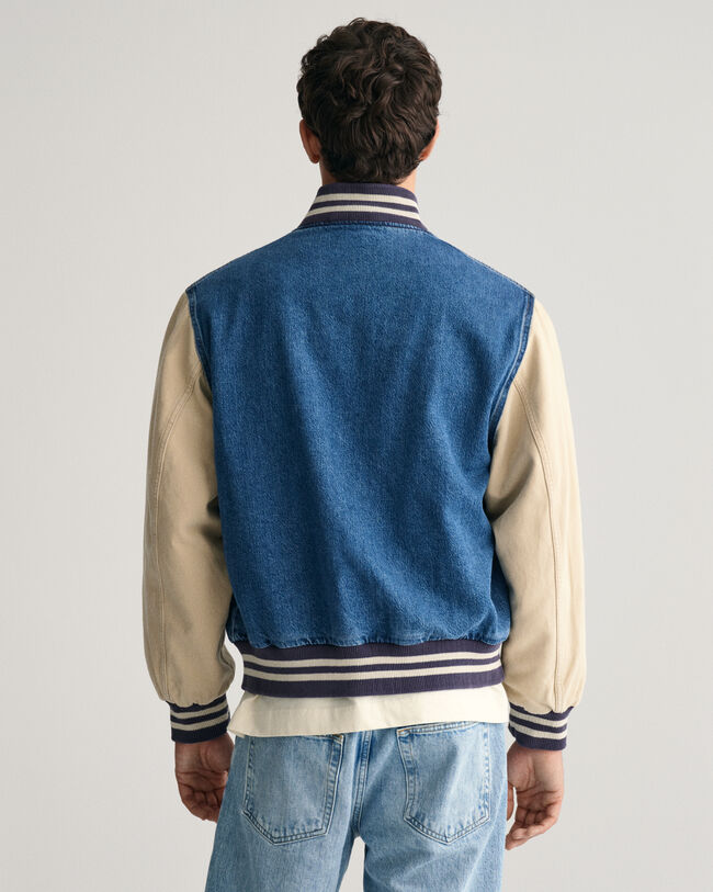 Denim Varsity Jacket