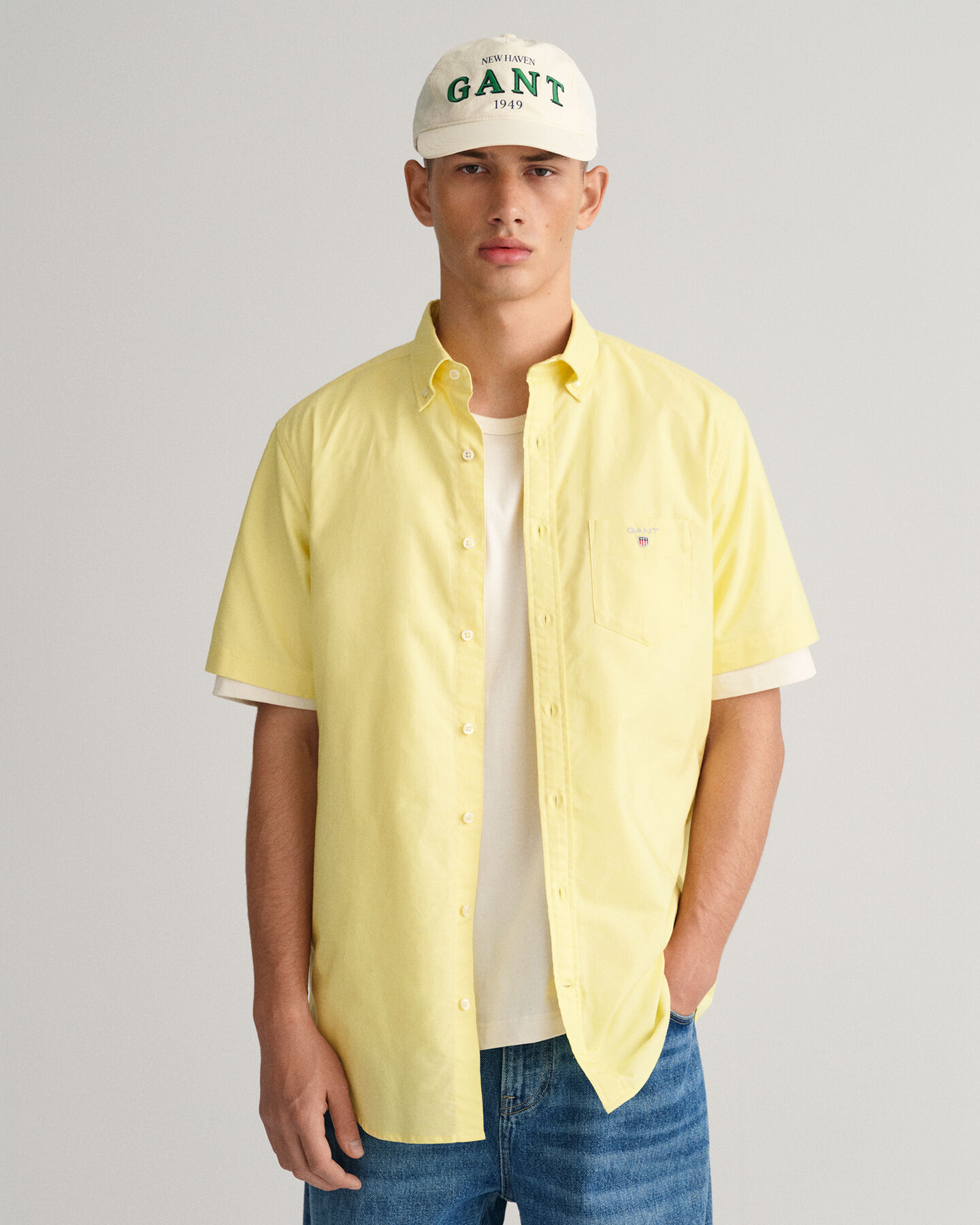 Regular Fit Short Sleeve Oxford Shirt
