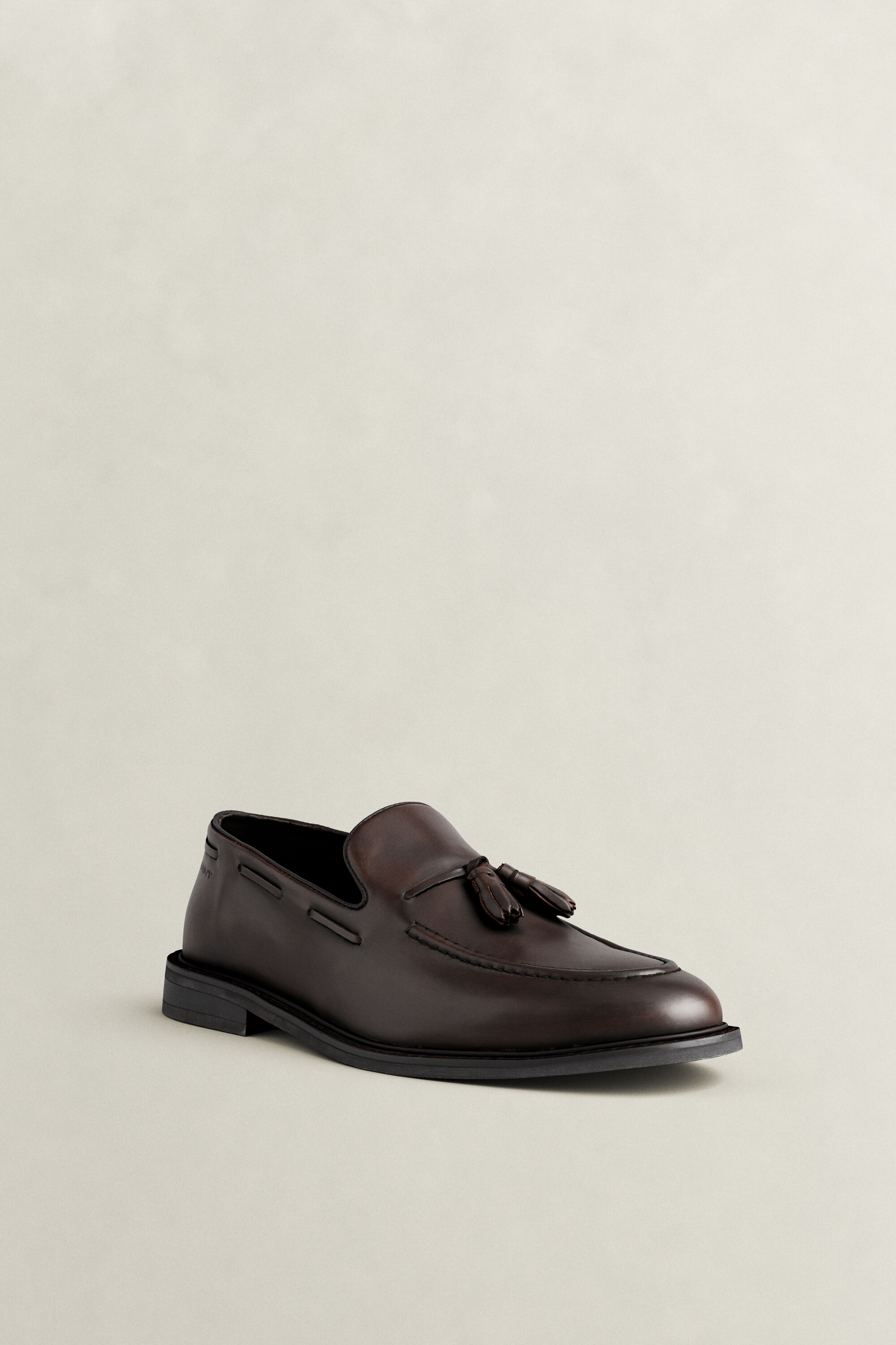Lozham Leather Loafers — DARK BROWN