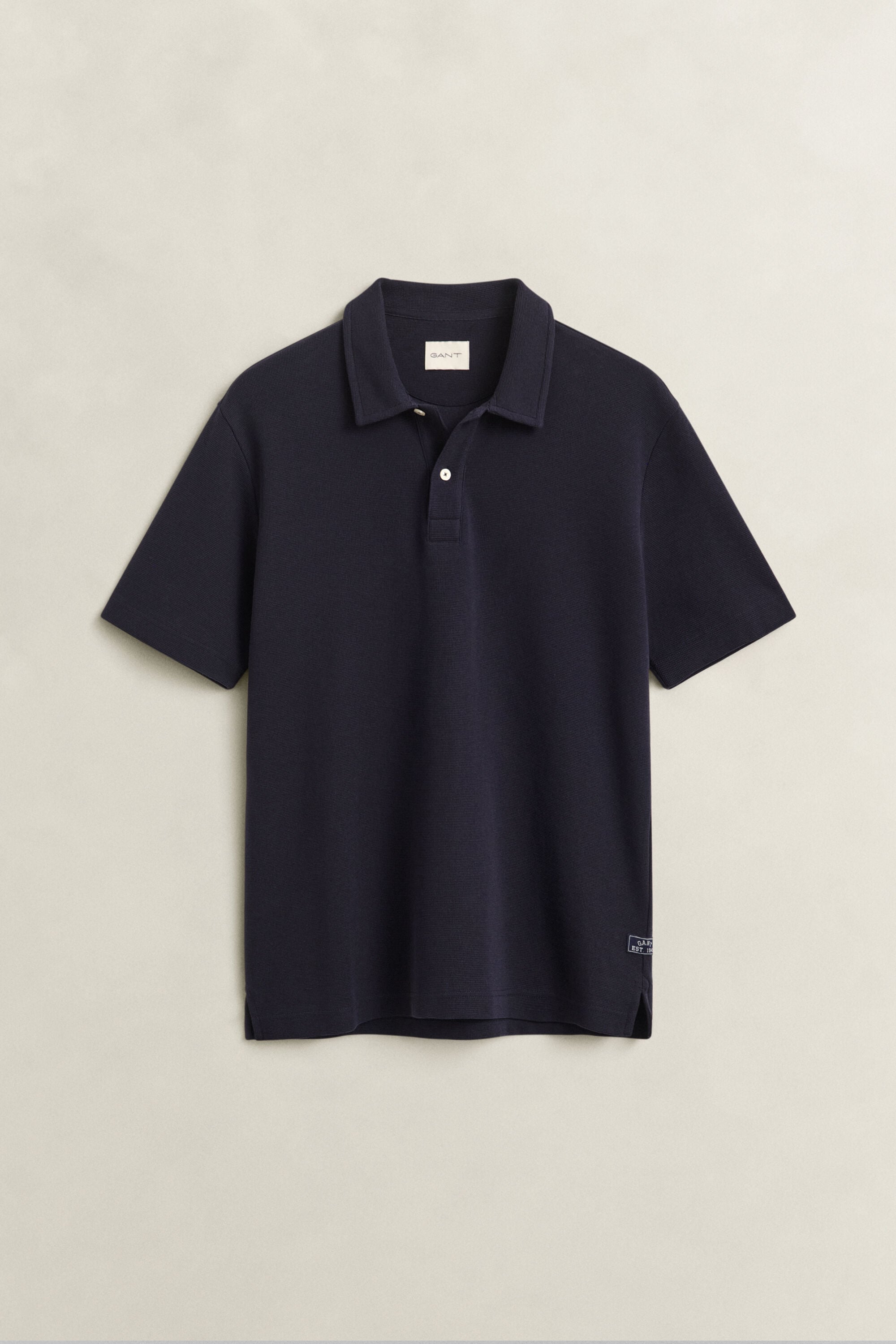 Waffle Texture Polo Shirt