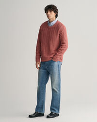 Linen Silk Crew Neck Sweater
