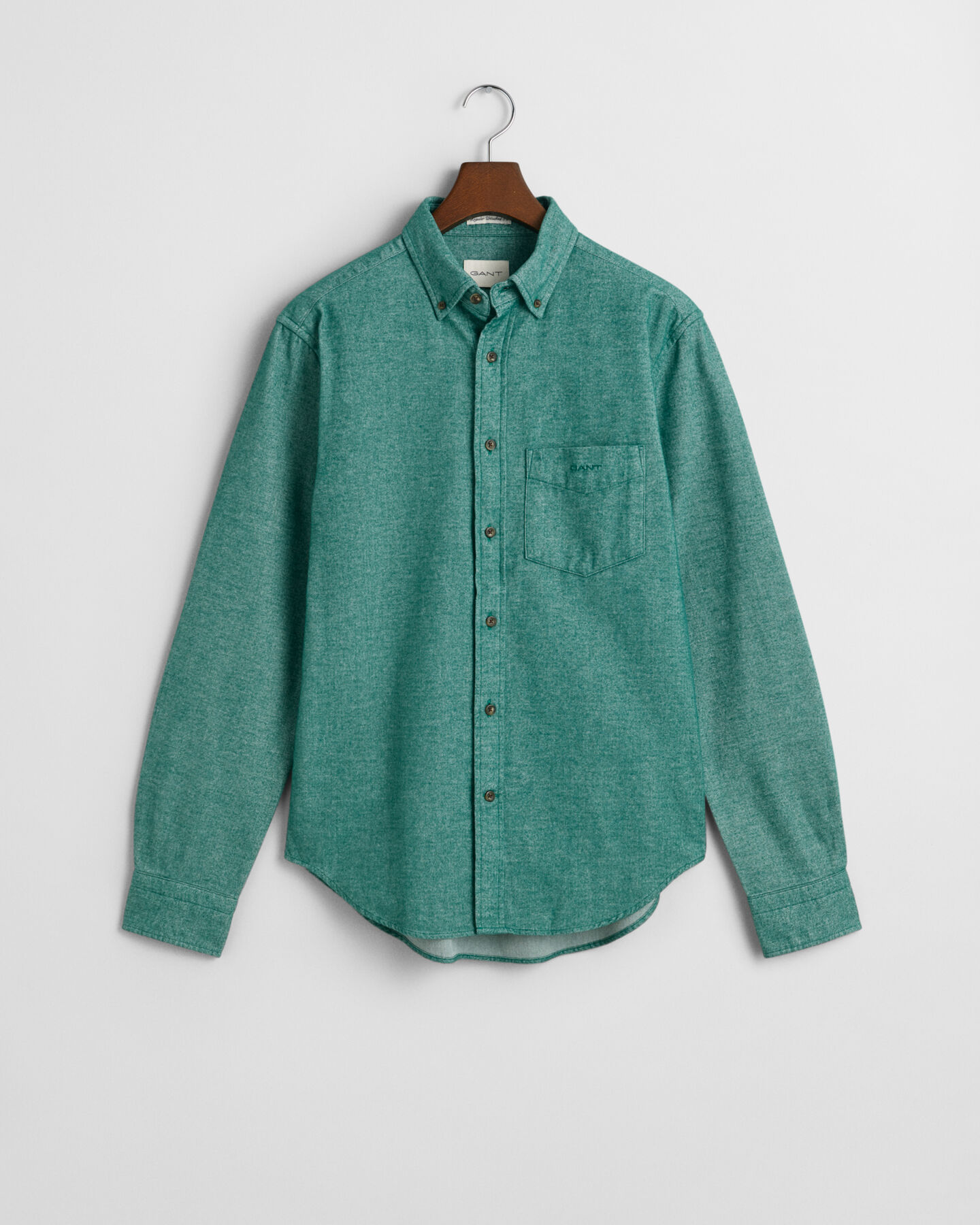 Regular Fit Flannel Herringbone Shirt