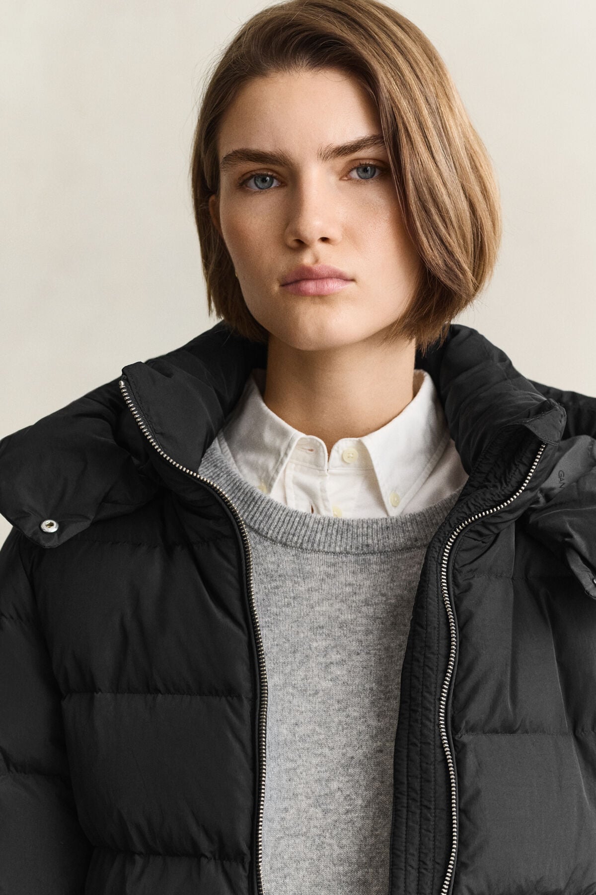 Mid Down Jacket — BLACK