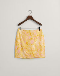 Magnolia Print Mini Wrap Skirt