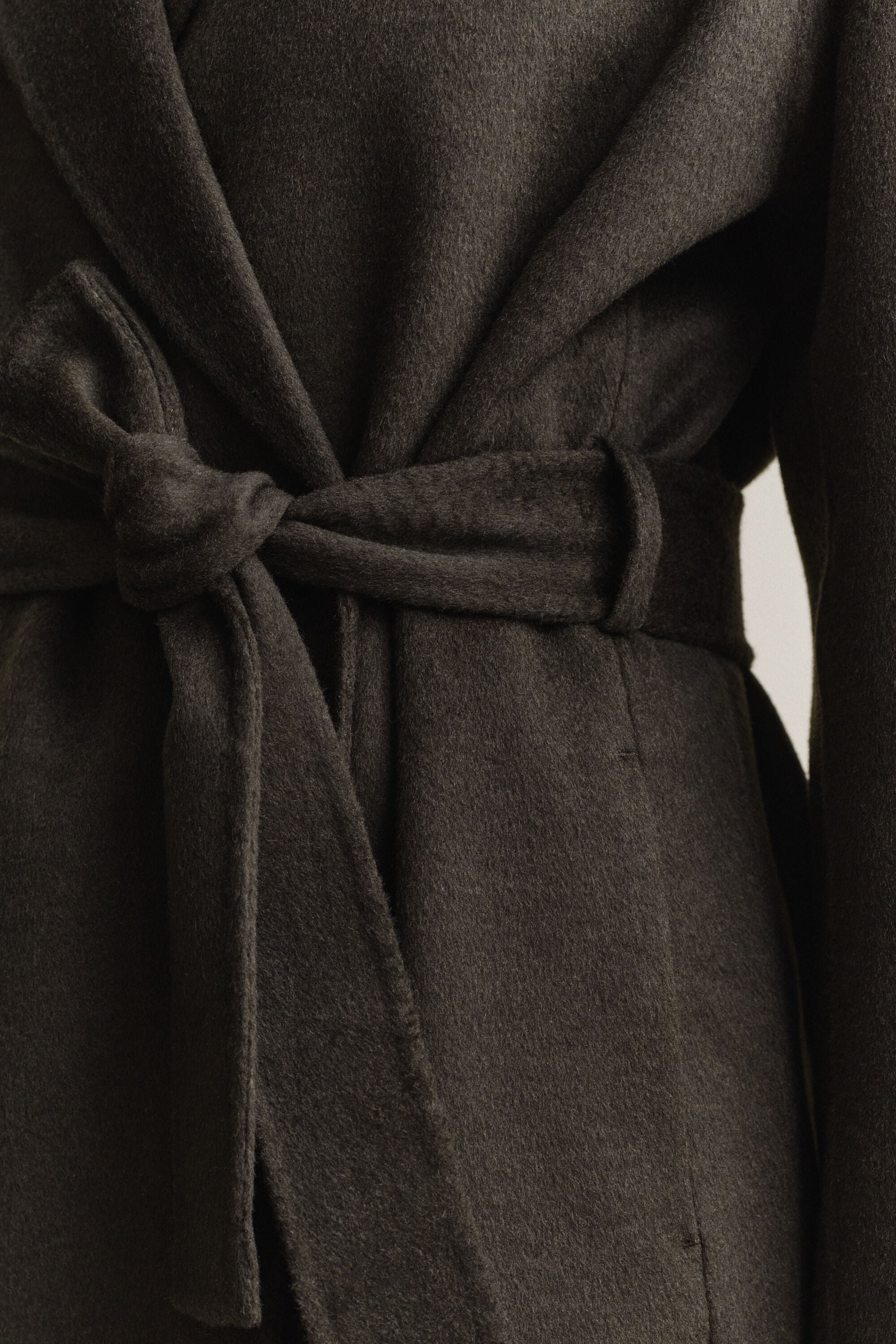 Handstitched Belted Coat