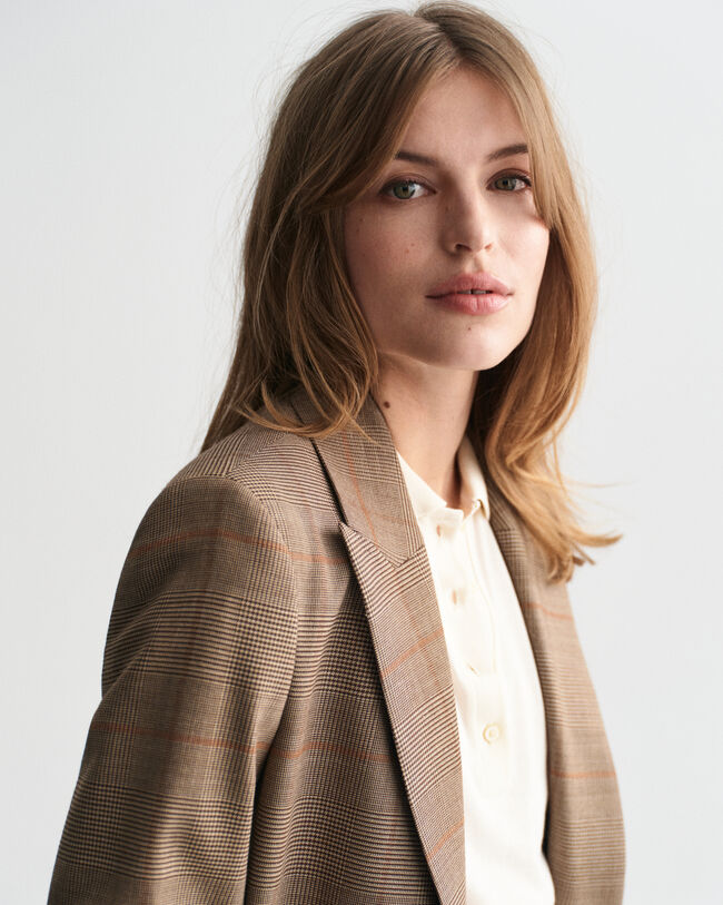 Regular Fit Checked Club Blazer