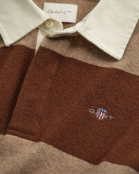 Striped Extra Fine Lambswool Rugger Sweater