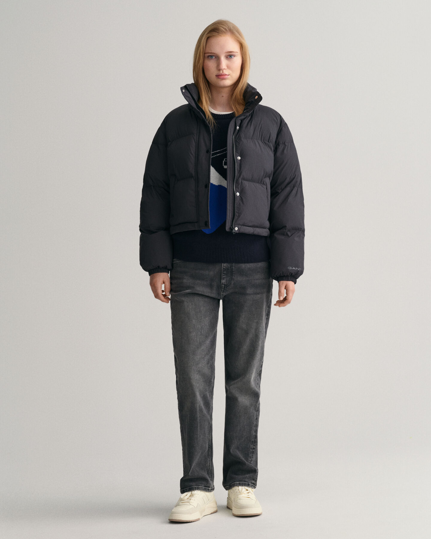 Teens Alpine Jacquard Crew Neck Sweater