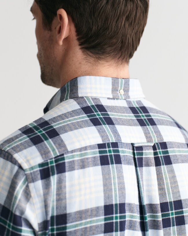 Regular Fit Plaid Flannel Shirt