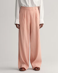 Wide Leg Stretch Linen Pants