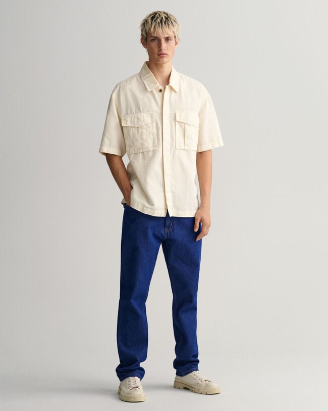 Relaxed Fit Short Sleeve Utility Shirt