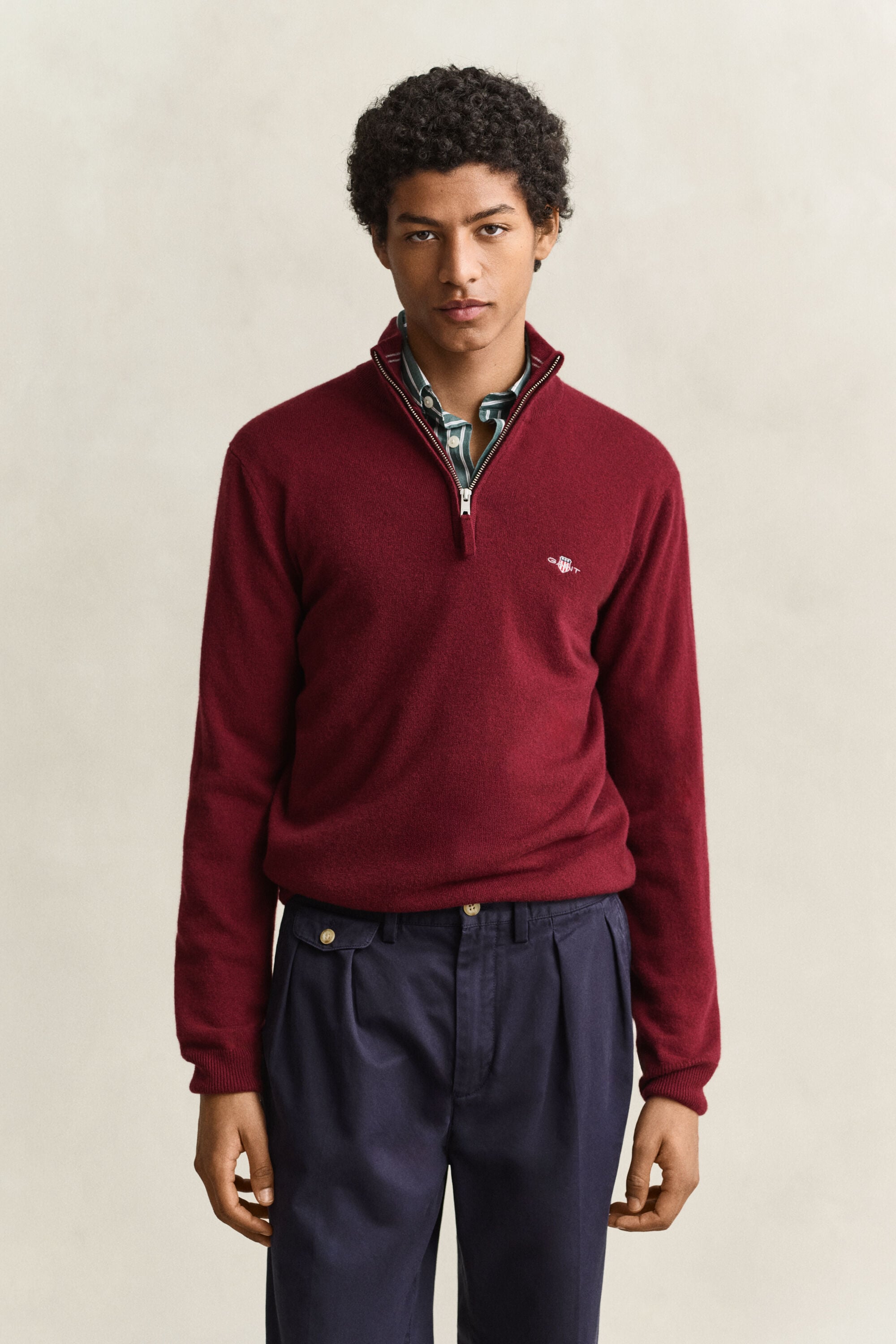 Lambswool Half-Zip Sweater