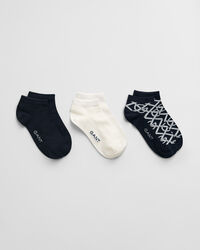 3-Pack Monogram Ankle Socks