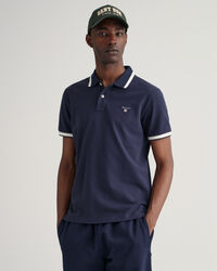 Herringbone Tipping Piqu&eacute; Polo Shirt