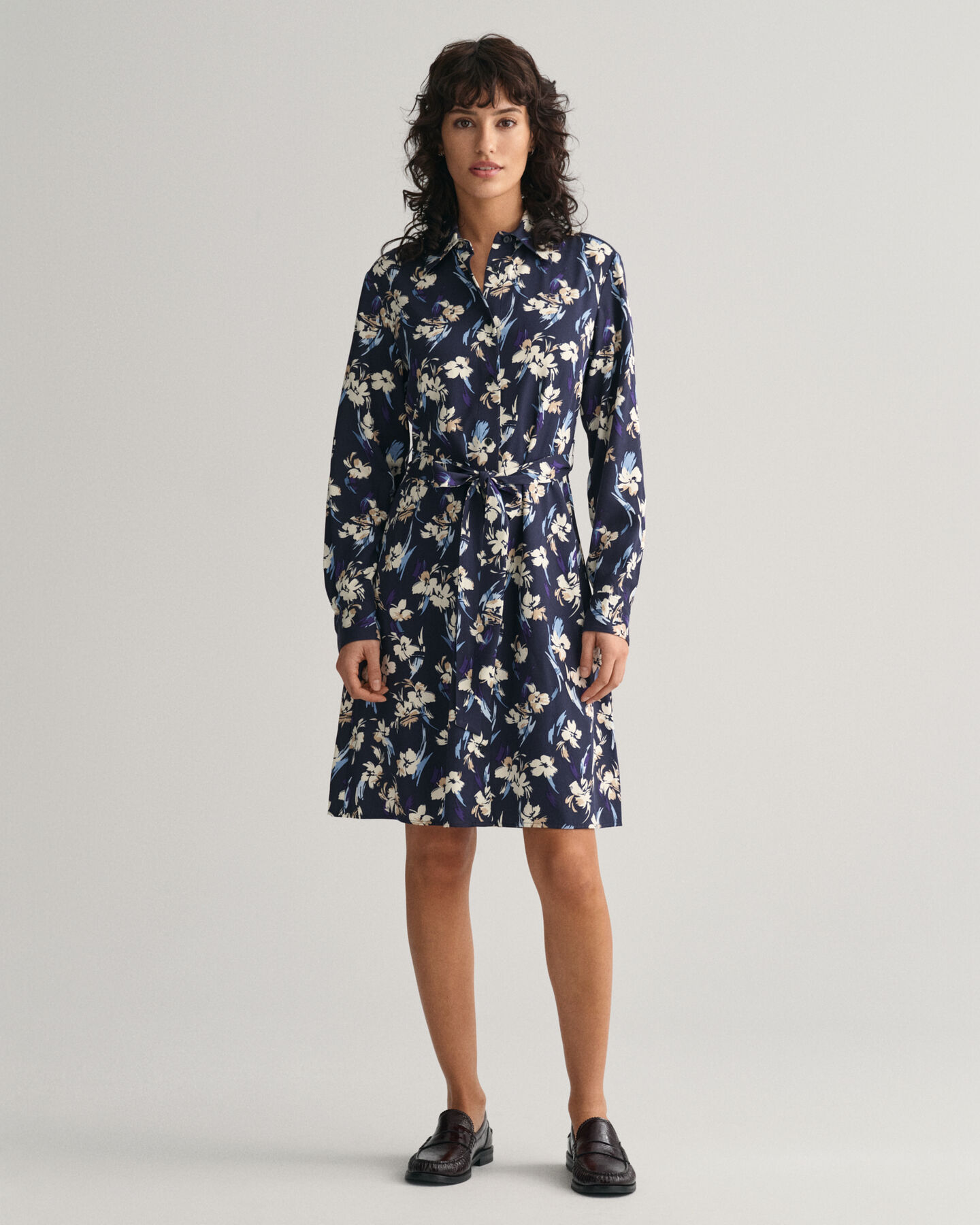 Floral Print Shirt Dress