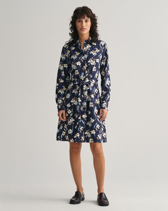 Floral Print Shirt Dress