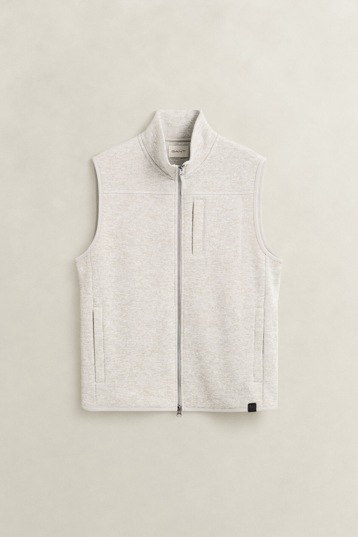 Fleece Vest — WARM GRAY MELANGE