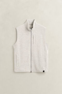 Fleece Vest — WARM GRAY MELANGE 1