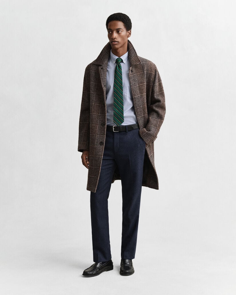 Regular Fit Classic Banker Stripe Poplin Shirt