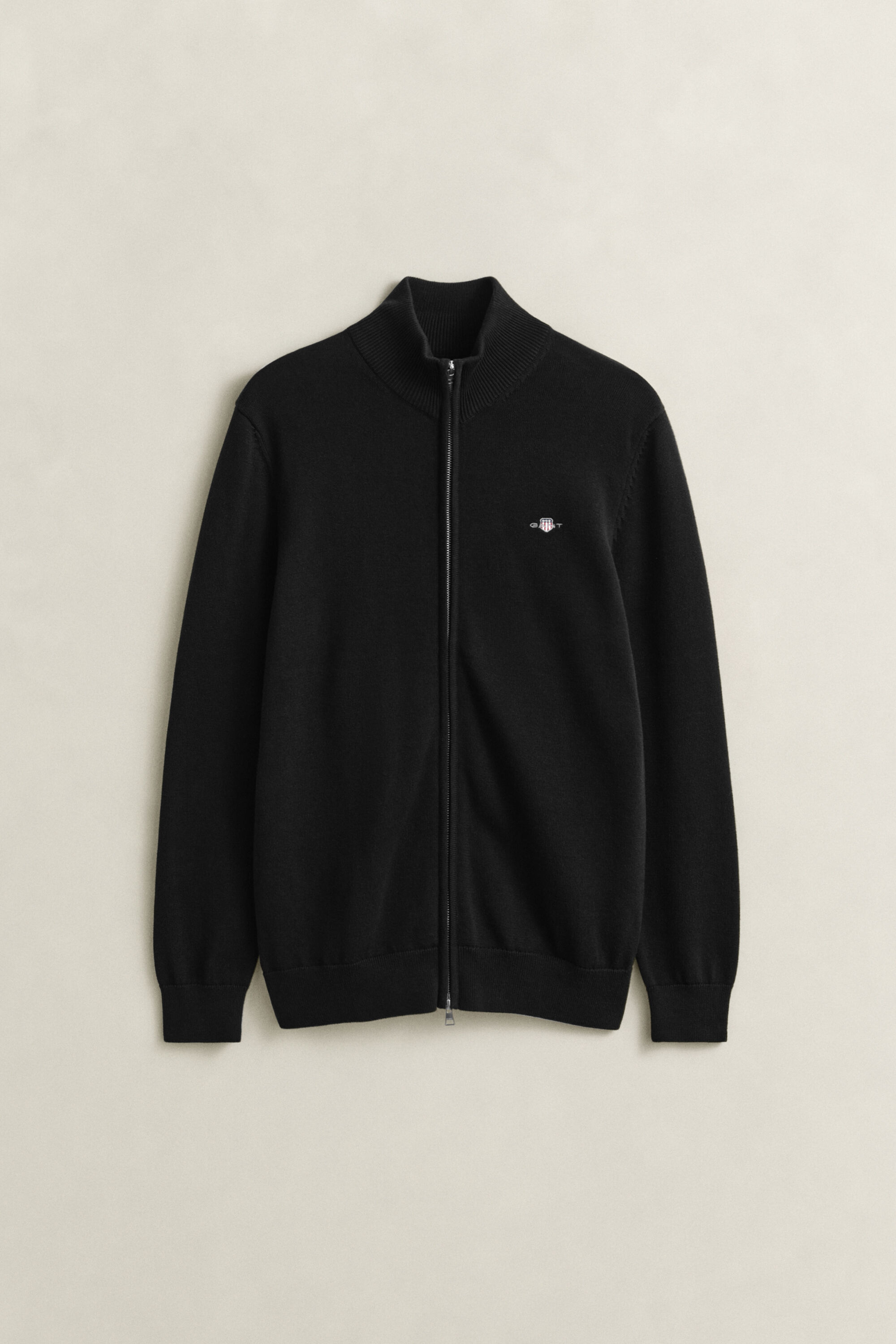 Casual Cotton Zip Cardigan