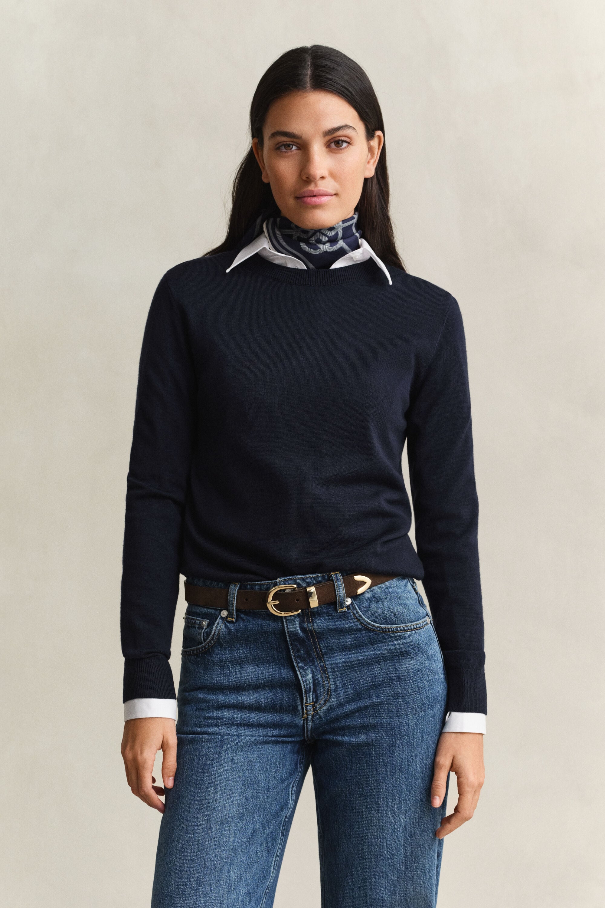 Extra Fine Merino Wool Crew Neck Sweater