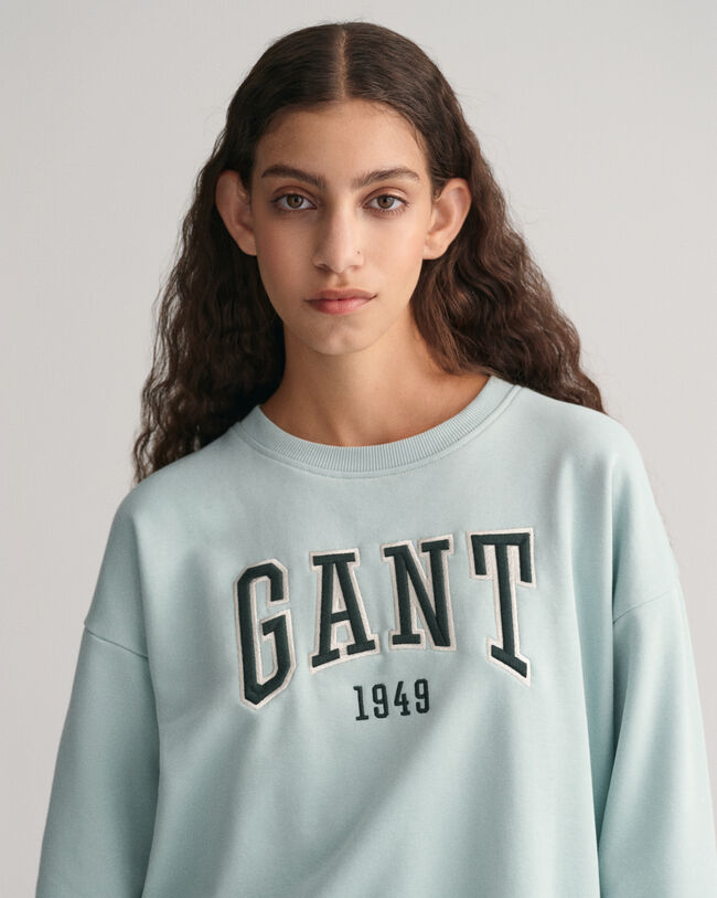GANT Graphic Crew Neck Sweatshirt 