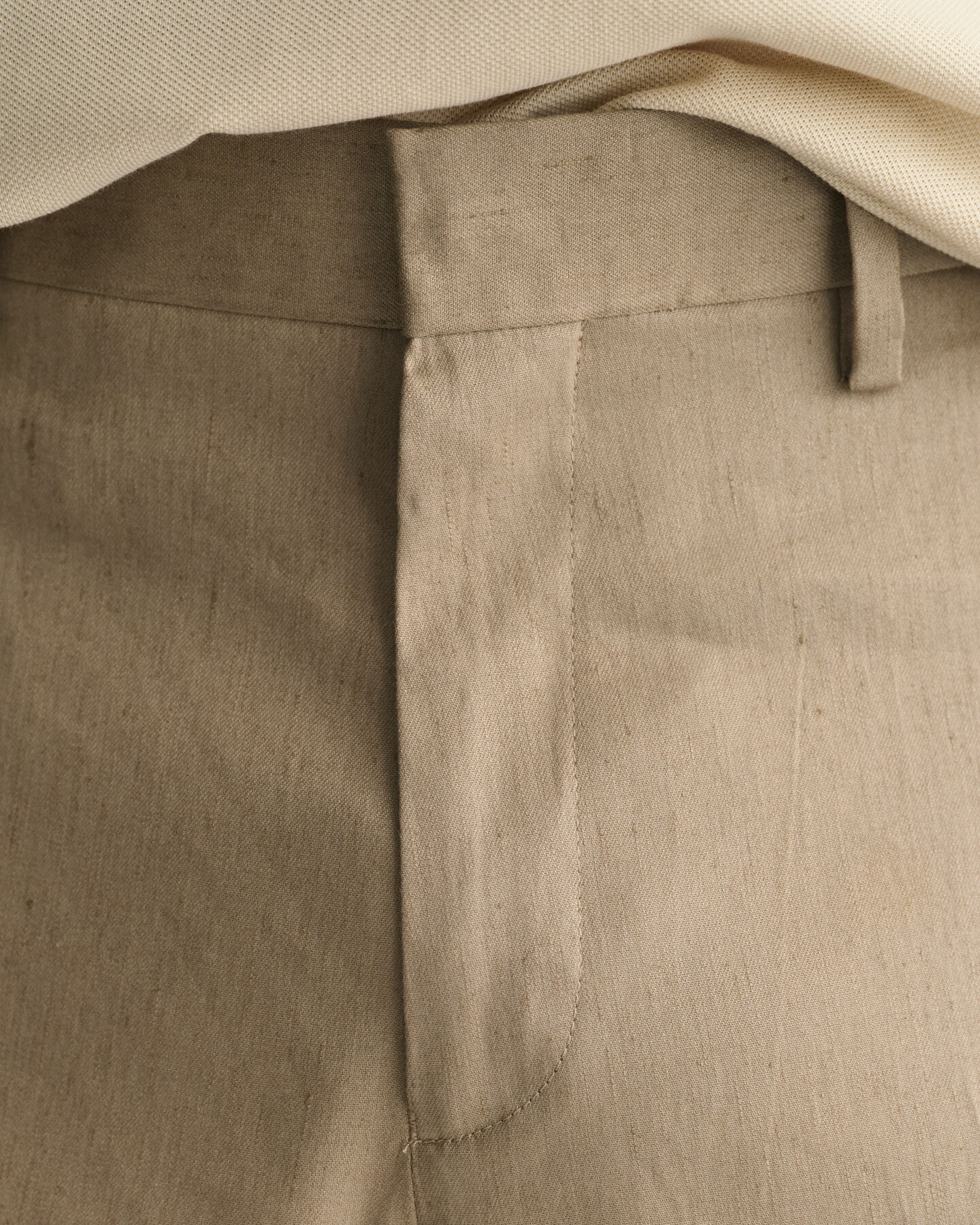 Slim Fit Cotton Linen Suit Pants