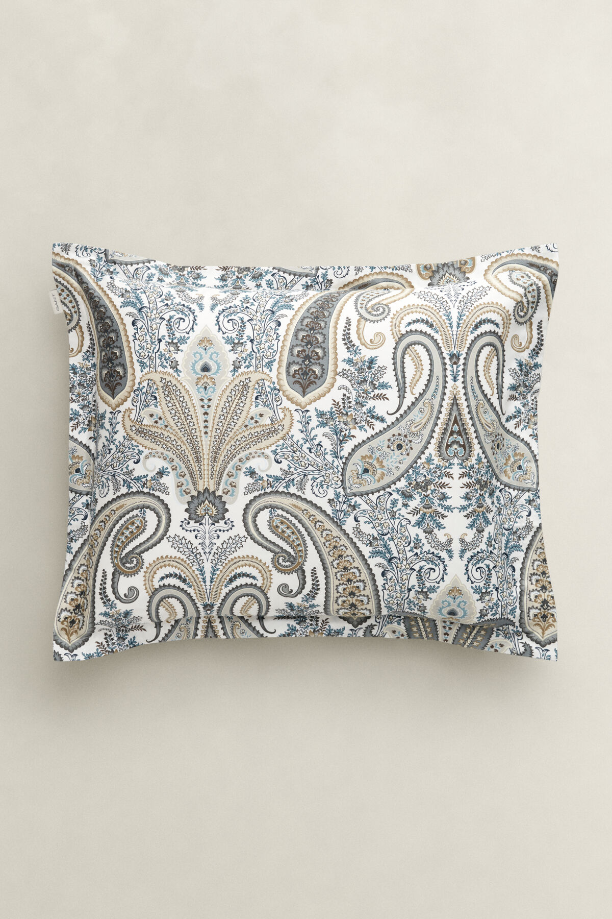 Key West Paisley Pillowcase — DARK PUTTY