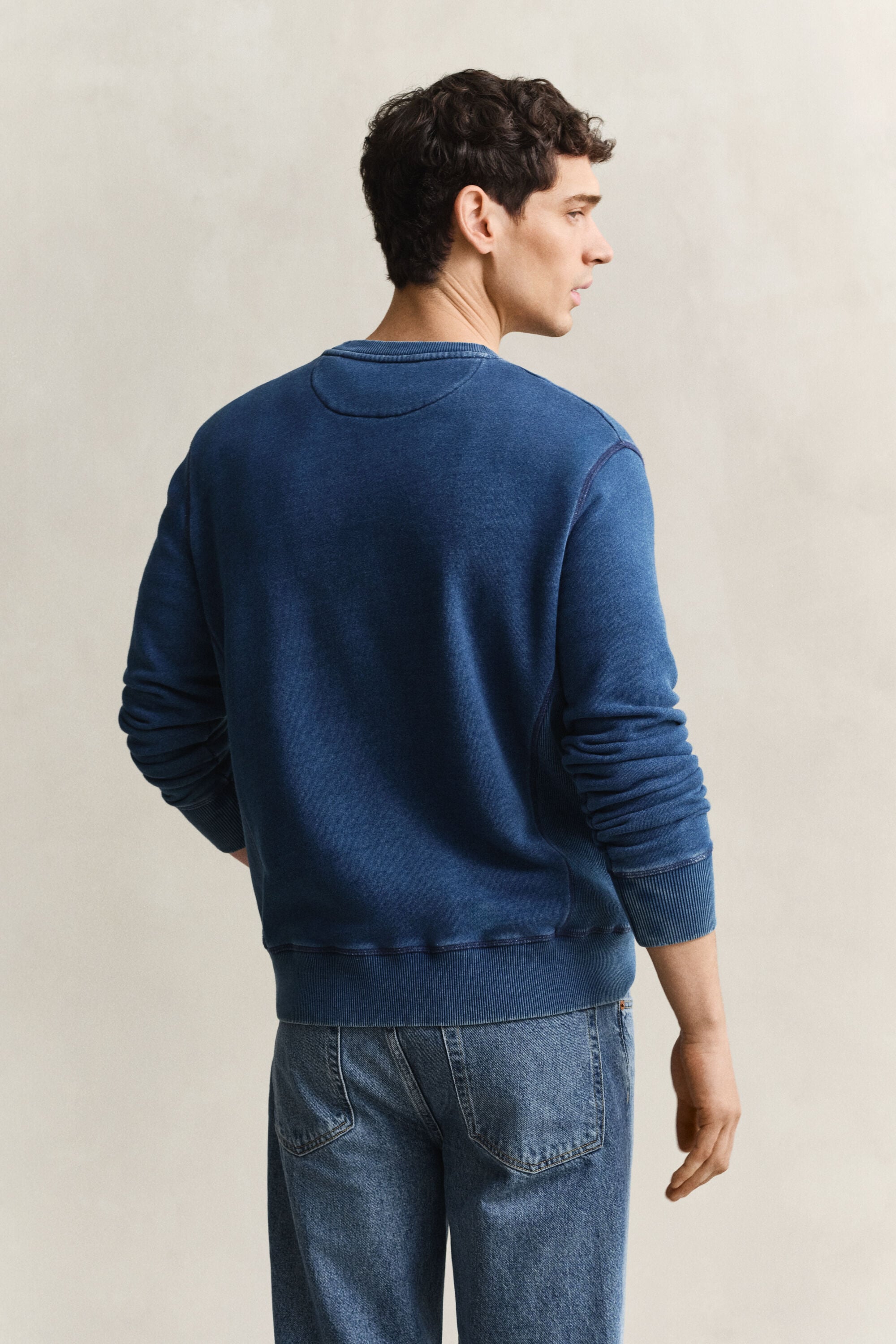 Indigo Crew Neck Sweatshirt