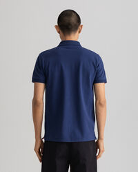 Contrast Collar Piqué Rugger