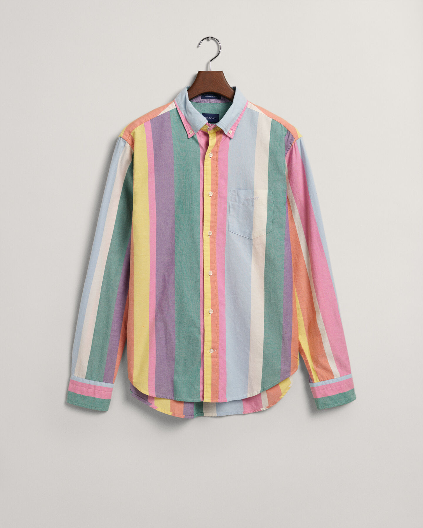 Regular Fit Multi Stripe Oxford Shirt