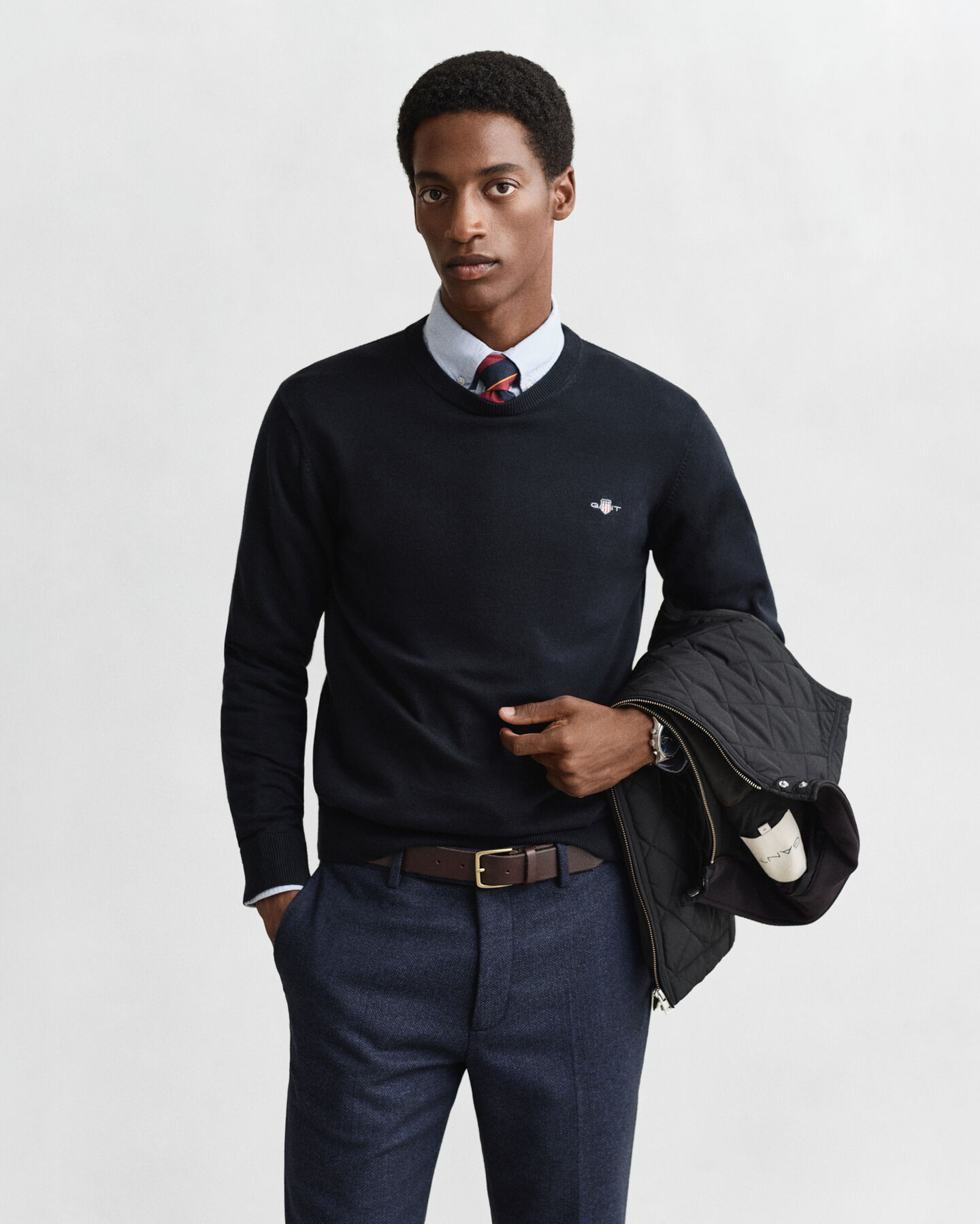 Classic Cotton Crew Neck Sweater