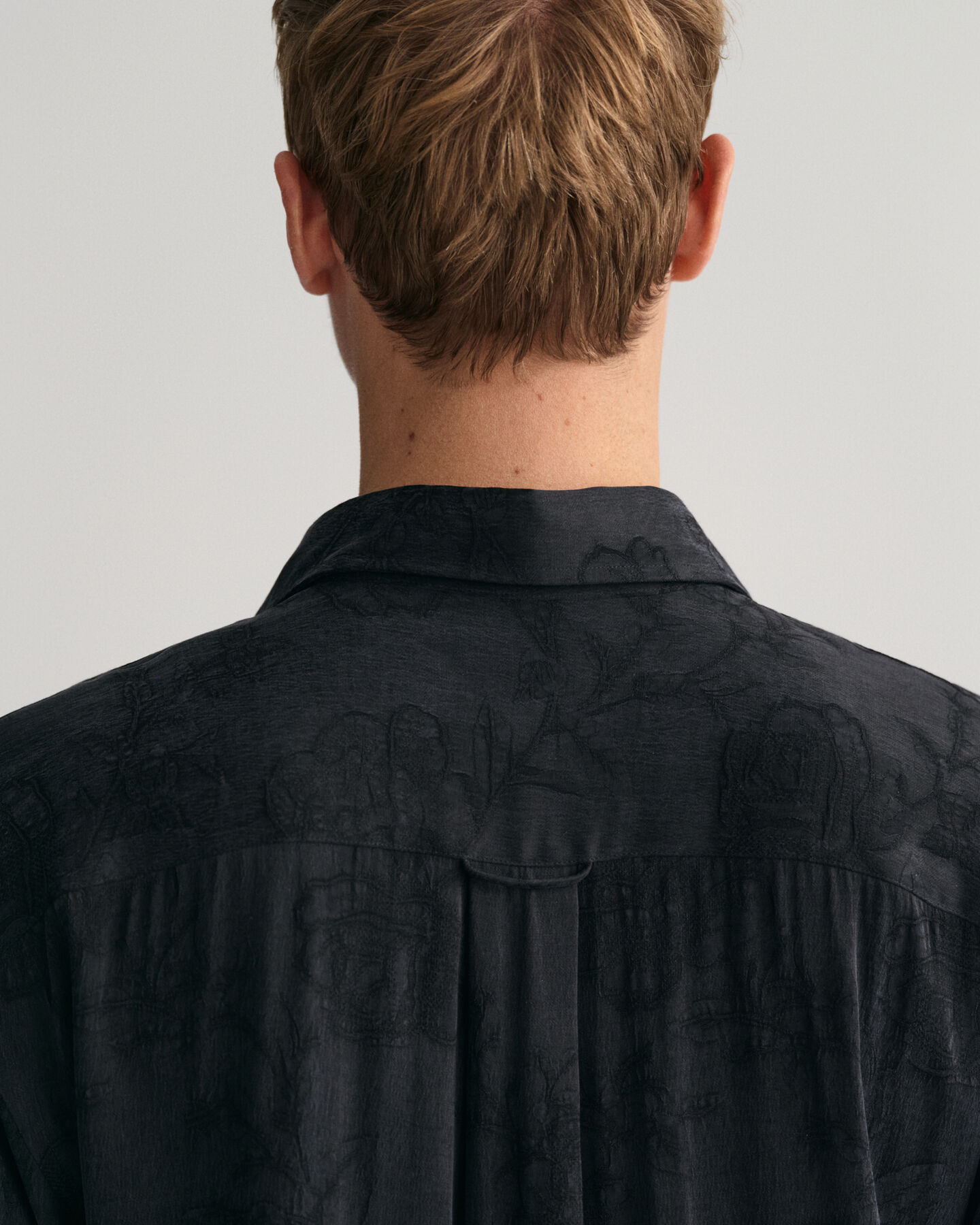 Relaxed Fit Jacquard Cupro Viscose Shirt