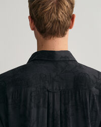 Relaxed Fit Jacquard Cupro Viscose Shirt