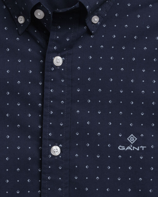 Slim Fit Tech Prep&trade; Signal Dot Broadcloth Shirt