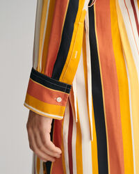 Relaxed Fit Striped Tie Band Shirt