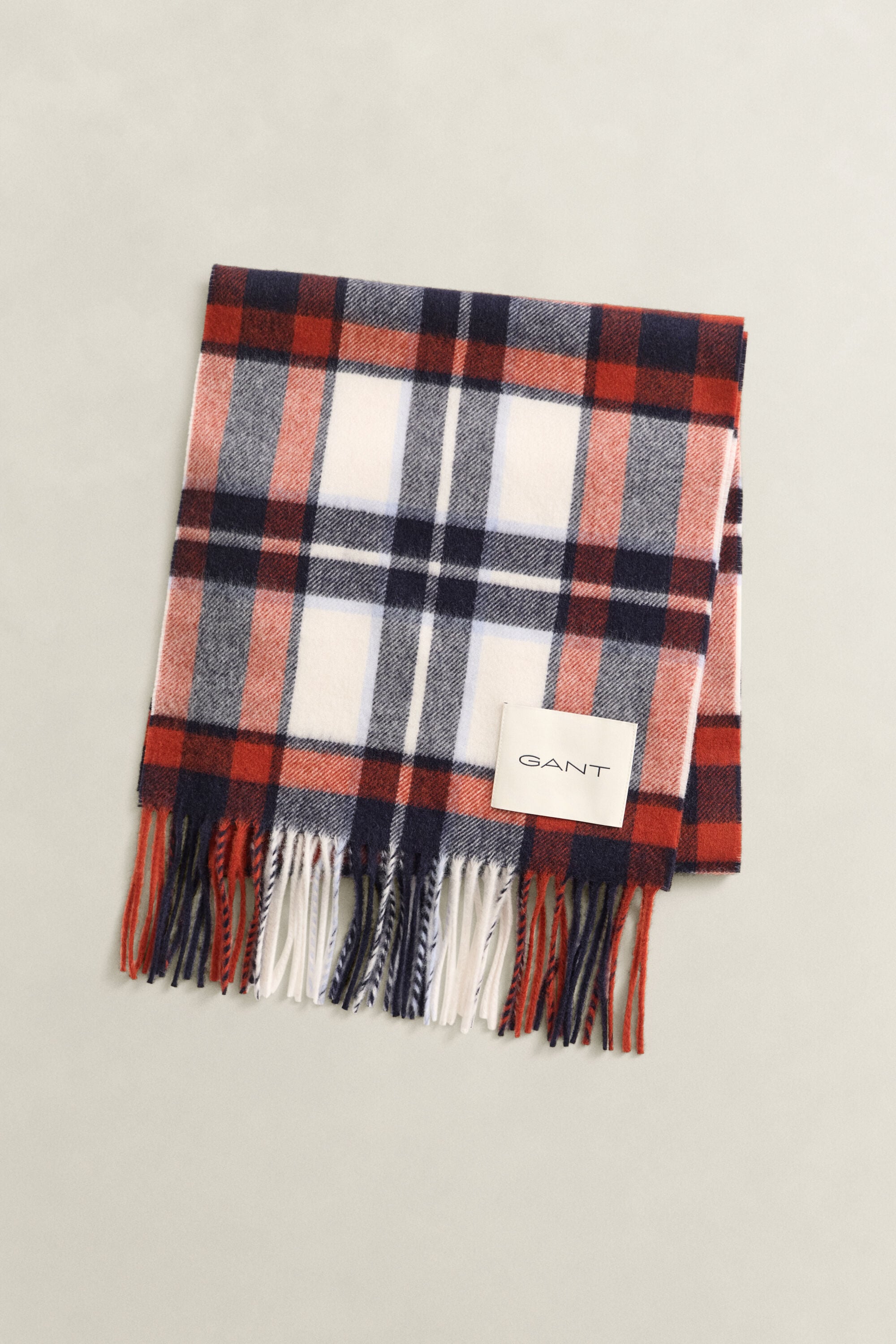 Checked Wool Scarf