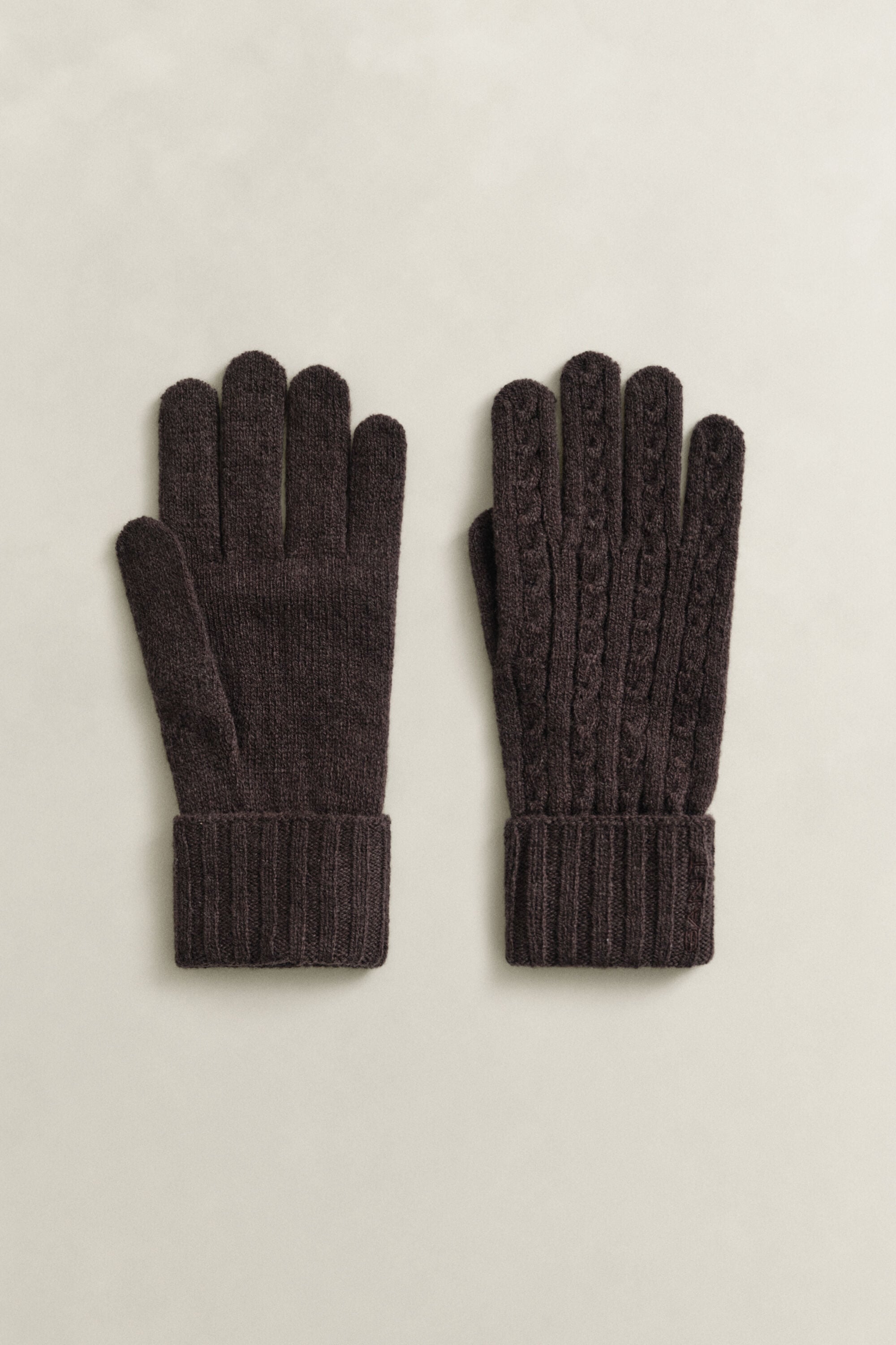 Wool Cable Knit Gloves