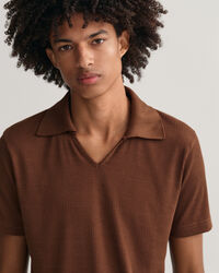 70s-Inspired Piqu&eacute; Polo Shirt