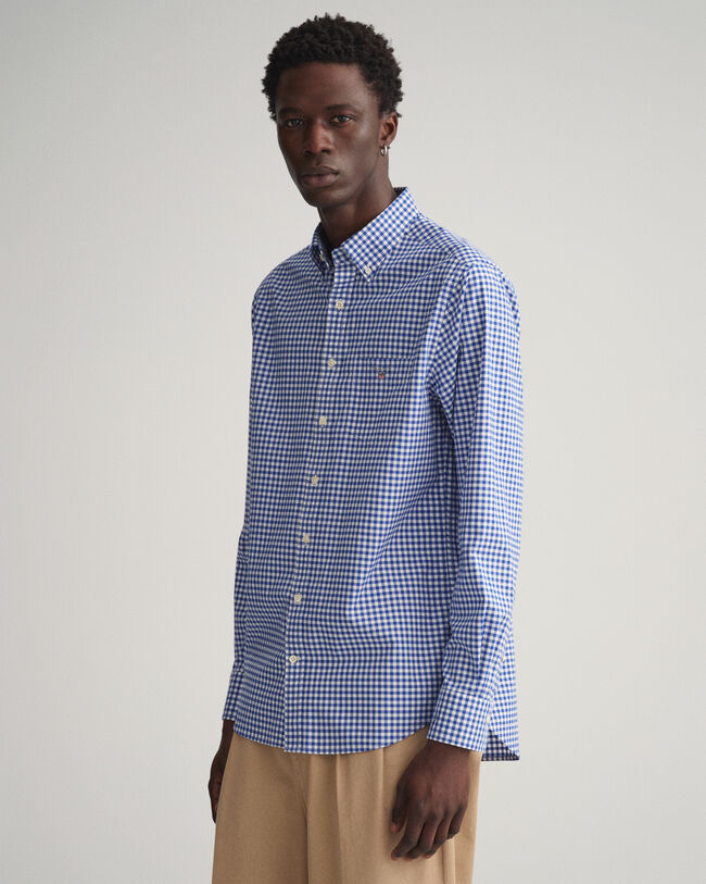 Regular Fit Gingham Broadcloth Shirt
