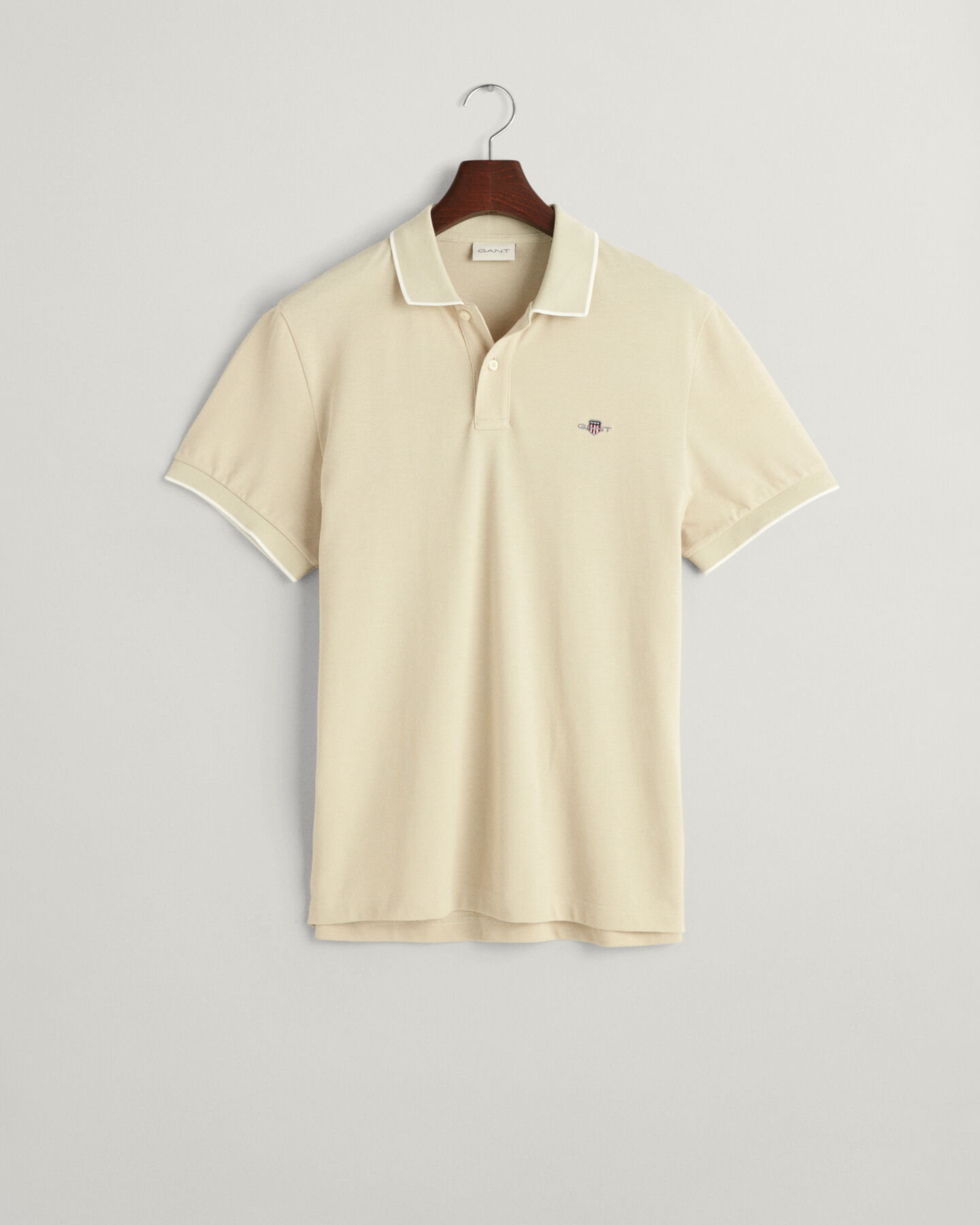 Framed Tipped Piqu&eacute; Polo Shirt