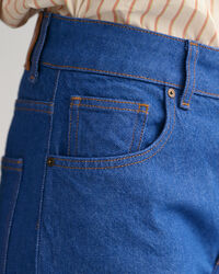 Wide Leg Bright Blue Jeans