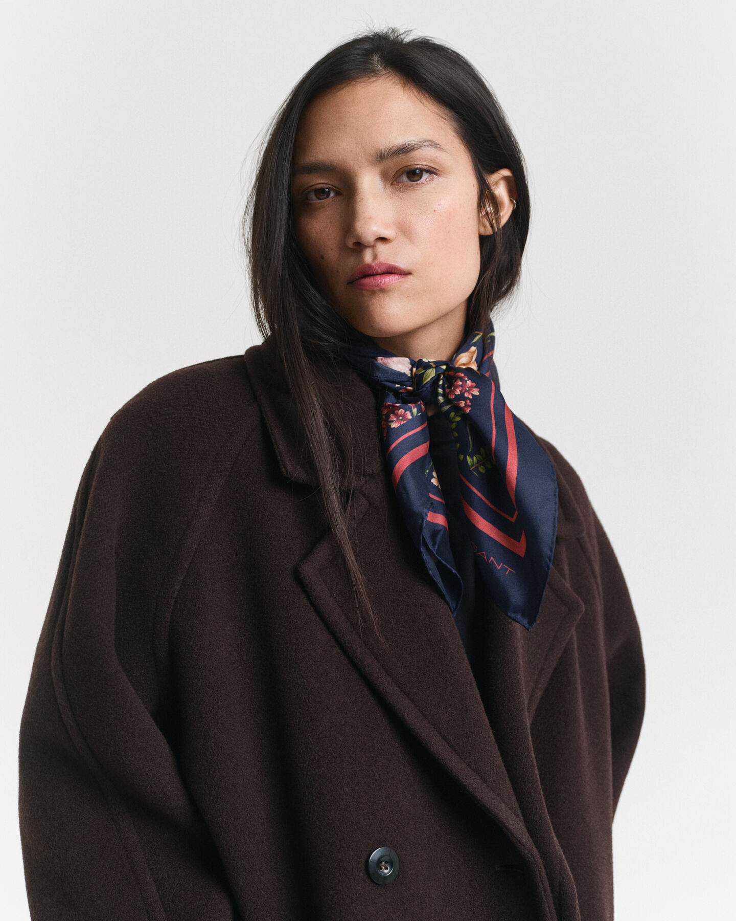 Floral Print Silk Scarf